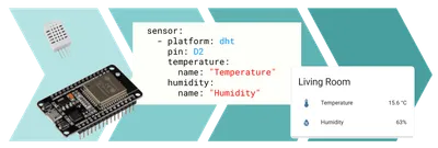 ESPHome dashboard showing connected devices